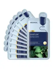[Mediheal] Dermaplus Heartleaf Mask Bundle 10 Pieces