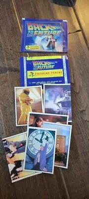 1985 PANINI BACK TO THE FUTURE OPENED STICKER PACK WITH WRAPPER MICHAEL J FOX