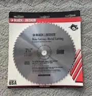 Black & Decker 73-187 7-1/4" Precision Ground Steel Non Ferrous Metal Saw Blade