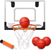 Mini Basketball Hoop for Kid Toddler Adult Toy, over the Door Basketball Hoop wi