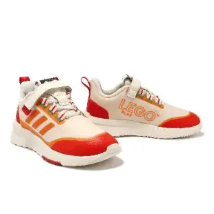 adidas x LEGO 慢跑鞋 LEGO Racer TR EL K 中童 米紅 聯名 樂高 魔鬼氈 愛迪達 GW4000