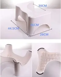 在飛比找Yahoo!奇摩拍賣優惠-神奇好便椅 浴室馬桶加厚塑料墊腳凳防滑塑料小方凳成人兒童矮凳