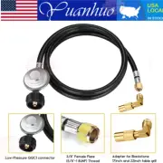 US 6FT Propane Regulator Hose w/90 Degree Elbow Adapter for Blackstone 17"& 22''