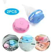 Laundry Lint Pet Hair Remover Floating Pet Fur Catcher for Washing Machine 2Pcs
