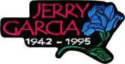 Patch - Jerry Garcia Blue Rose Grateful Dead Hippie Rock Music 60s Iron On 19134