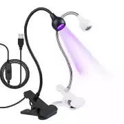 LED UV Light for Drying Nail Polish Gel Clip-On Flexible Desk Mini USB Nail Lamp