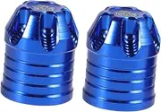 Gogogmee 2Pcs Tire Valve Stem Caps Aluminum Alloy Air Caps Fit for Cars Motorcycles Electric Vehicles Stylish Finish Easy Installation Accurate Sizing