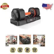 55LB Adjustable Dumbbells with Safety Grip - Perfect for Full Body Workouts