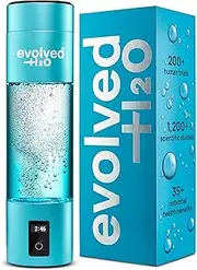 Hydrogen Water Bottle! Featuring up to 6.0 PPM Hydrogen Potency, This Portable ionizer Delivers Pure, high-Quality Water in Minutes (Blue)