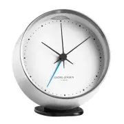 NEW Georg Jensen Henning Koppel White & Steel Alarm Clock