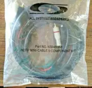 ALL SYSTEMS BROADBAND 6 ft Cable Mini 5 Component HDTV Cable Factory Sealed