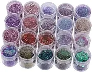 minkissy DIY Nail Art Sequins Pcs Mm Glitter Set Manicure Shining Pieces for Home Party Decorations