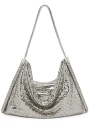 Rabanne Pixel Chainmail Shoulder bag - Silver ONE SIZE