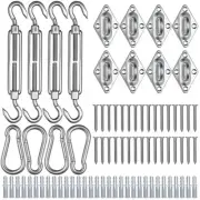 Sun Shade Sail Rectangle Stainless Steel hardware installation kit 6inch 2 Pack