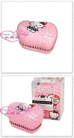 小花花日本精品♥ Hello Kitty 英國TANGLE TEEZER 髮梳/魔髮梳/護髮梳 粉色 56866506