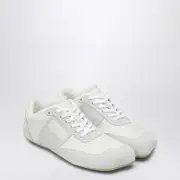 [MM6 Maison Margiela] White Leather And Suede Sneaker 45 IT White
