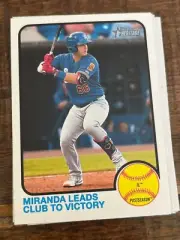 8x Lot ST. PAUL SAINTS PLAYOFFS 2022 Topps Heritage Minor League #109 MIRANDA