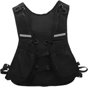 [FRCOLOR] Men's Sports Vest Safety Jacket Built-in Phone Holder Night Running Accessory Lightweight Running Vest for Outdoor Activities