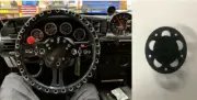 13.5" Lightweight Drag Racing Drift Steering Wheel 5 Hole & Quick Release Hub (for: Ford)