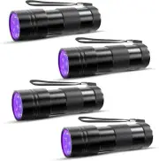 4X UV LED Flashlight Ultraviolet Blacklight Light Tactical Inspection Torch 395