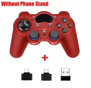 2.4 G Controller Gamepad Android Wireless Joystick Joypad with OTG Converter For PS3/Smart Phone For Tablet PC Smart TV Box Red