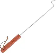 Handle Meat Hook for Food Flipper Turner Hook Multi-Functional Turner Barbecue Tool for Fish Chicken Grilling and Roasting