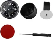ULTECHNOVO 1 Set Car Clock Mini Universal Pocket Clock LED Digital Clock Digital Clock for Car Dashboard Dash Clock Small Digital Watch LED Clock Stick-on Clock LED Car Black Stainless Steel