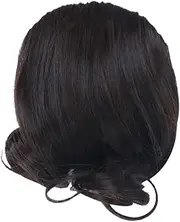 Healvian Curly Hair Bangs Wig Wig Topper Hair Extensions Curling Iron Easy Wash
