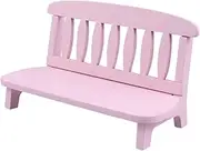 ULDIGI Wooden Bench Ornaments Mini Settee Model Elegant Vintage Style Home Office Decor