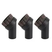 3 Pieces Vacuum Cleaner Attachment Soft Horsehair Bristle Dusting Brush Vacuum Replacement,cleaning