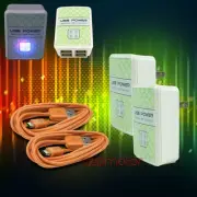 2X 4 USB PORT HUB WALL ADAPTER+10FT CABLE POWER CHARGER ORANGE GALAXY NOTE NEXUS