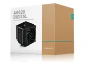 DEEPCOOL AK620 DIGITAL High Performance Dual Tower CPU Cooler, 6 Copper Heat Pipes, 2x 120 FDB Fans, 260W Heat Dissipation LGA2066/2011-v3/1200/1511/