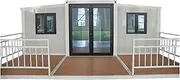 Generic Affordable Mobile Container Home | Two Bedroom Mobile Home | Amazing Mobile Homes | Foldable Container House | Folding prefab Homes | Collapsible Container House, White