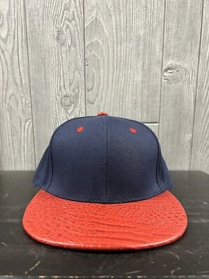 LOGA Leader Of Generation Apparel SnapBack Hat Cap Red/Blue Crocodile Design