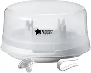 Tommee Tippee Microwave Steam Sterilizer for Baby Bottles and Accessories, Kills Viruses and 99.9% of Bacteria, 4-Minute Sterilization Cycle