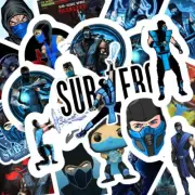 Sub-zero Mortal Kombat Stickers 40 Pack Sticker Set Waterproof