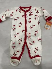 Just One You Carter’s 6 Months Baby My First Christmas Santa Clause Romper NEW