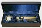 HOYA World Globe Crystal Quartz Desk Clock - Working Condition with Box