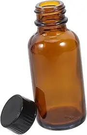 ERINGOGO Glass Medicine Bottle Refillable Container for Pharmaceuticals Cosmetics Perfumes Storage for Safe Medication Liquid Storage