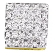 10kt Yellow Gold Womens Round Diamond Cluster Stud Earrings 1/3 Cttw