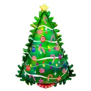 Green Christmas Tree Holographic SuperShape Foil Balloon