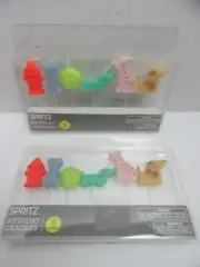 2 Packs Spritz Birthday Candles Puppy Dog Theme Bone Hydrant Tennis Ball Set 6