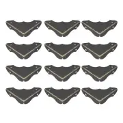 Metal Desk Corner Protectors Table Edge Cover Guard 40x40x9mm Bronze Tone 12pcs