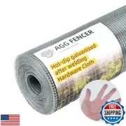 AggFencer 8inch x 25ft Hardware Cloth 1/4 inch Chicken Wire Fencing 23Ga, Hot