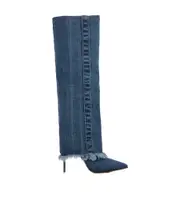 Cowboy flanging boots 37,38 Blue