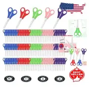 150 Pack Kids Safety Scissors 5 Inch Blunt Tip Crafting Scissors in 5 Colors