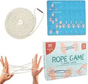 Cradle String Game Toy - Interactive Puzzle Hand Rope Braid Toy - Cooperative Hand Rope Game Supplies for 3+ Years Old Children Adults