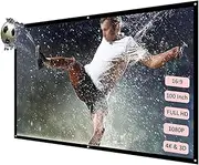 Projection Screens 16:9 Projector Screen Portable HD Projection Screen Foldable Wall Mounted for Home Theater Office Screen(100 inch)