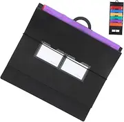 GETAJGHSD Rainbow Accordion Bag File Folder Pocket Chart Plastic Expandable Folder Expansion File Pockets Hanging File Holder Filing Cabinet Folder Mail Organizer Wall Mounted