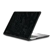 MacBook Air 15-inch (M2 - M4) Impact Case Sea Contour Laptop Case - Black Edition